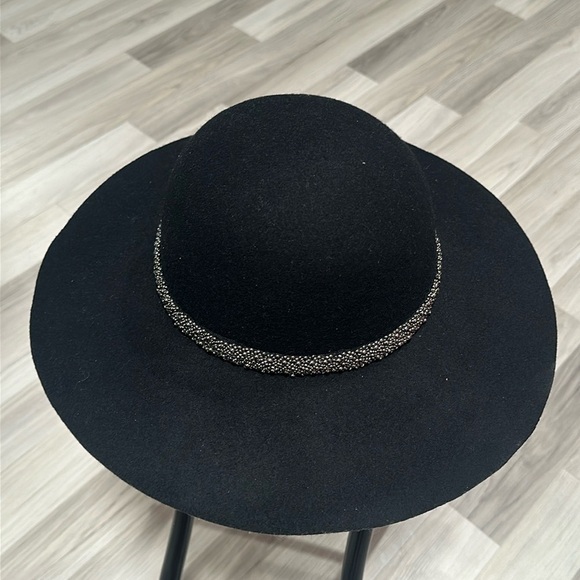 Kelly & Katie Black beaded floppy hat - Picture 1 of 5